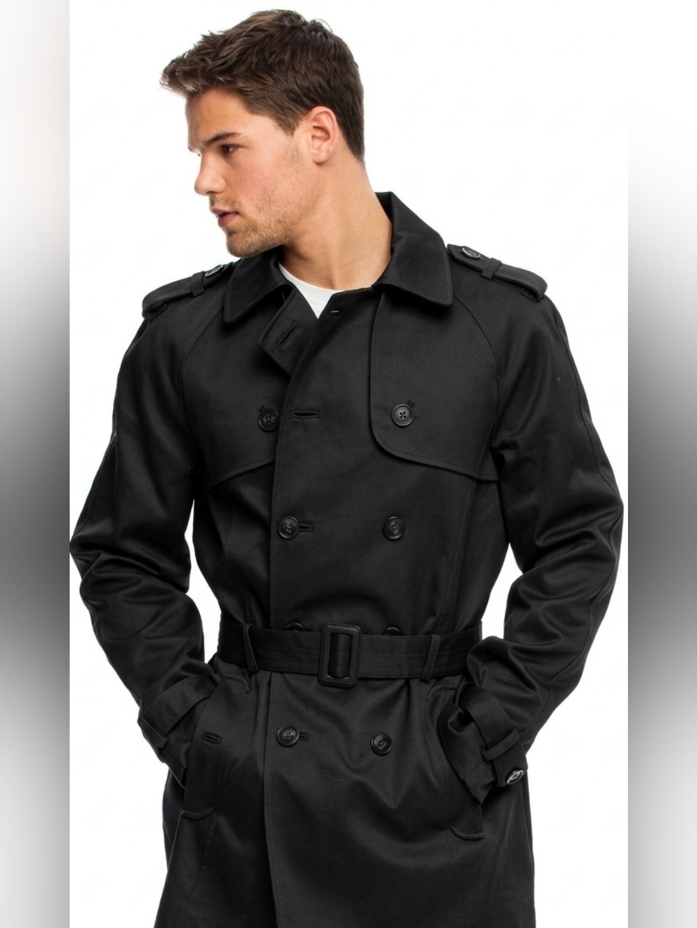 Armani Exchange | Classic Mid-Length Trench Coat